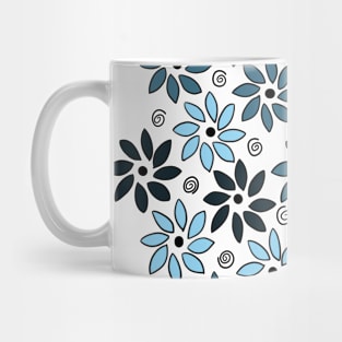 Blue flowers Mug